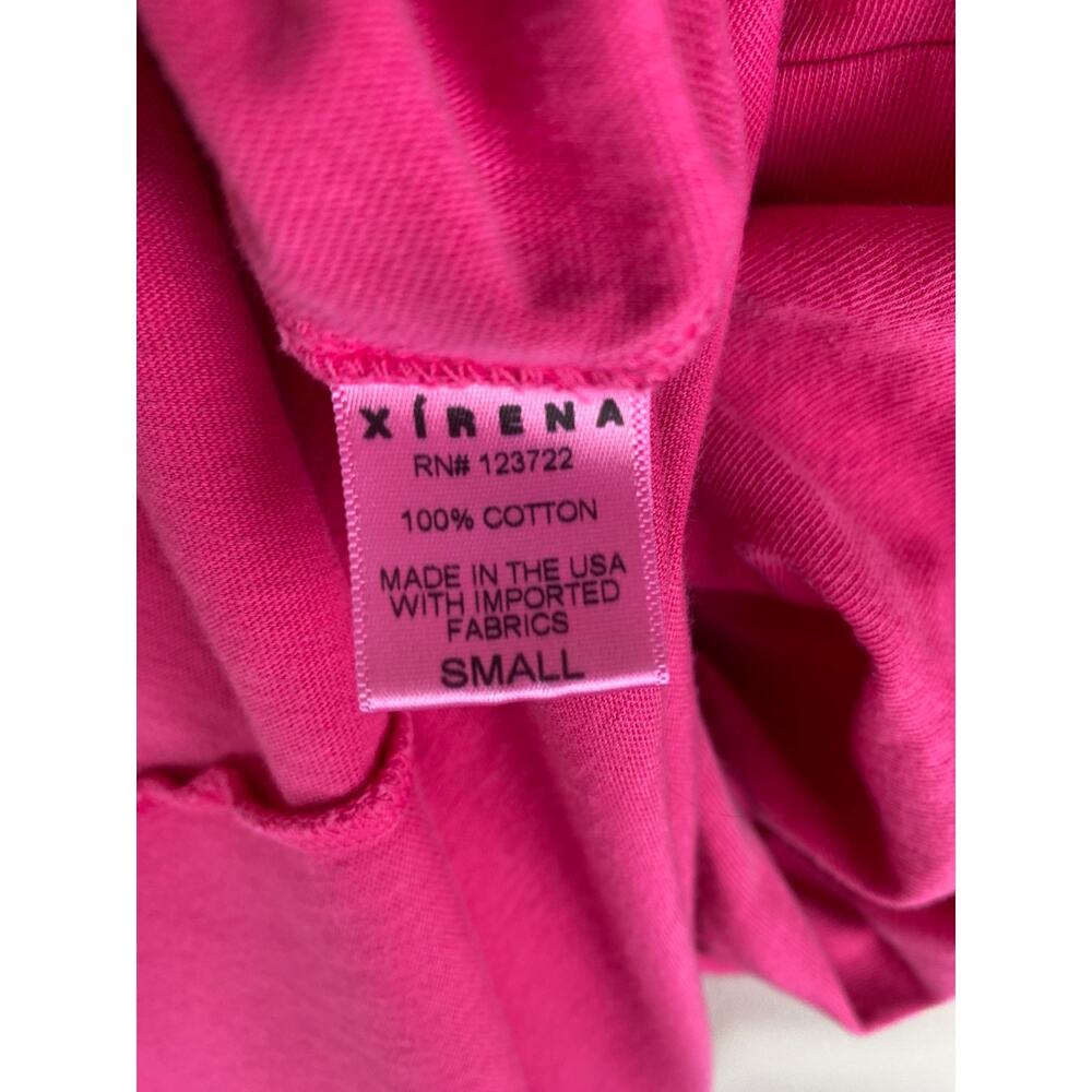 Xirena Tianna Maxi Dress Pink Cotton Slit Tie Front Size S - Picture 11 of 14